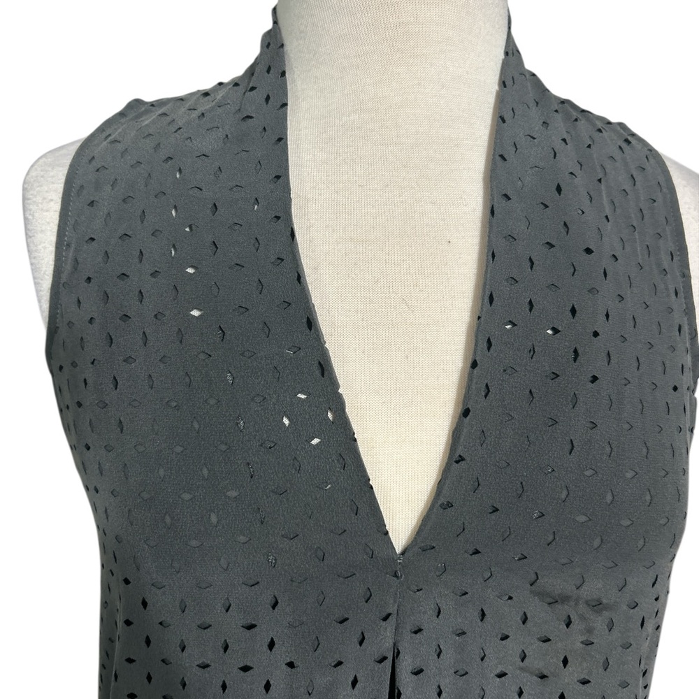 Ecru, Women's Sleeveless charcoal colored Top - Picture 3 of 8